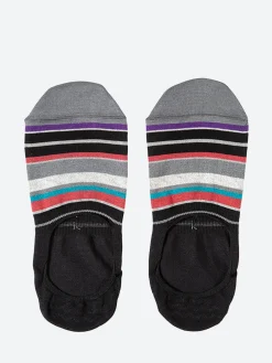 Discount - No Show Stripe Socks in Slate Socks