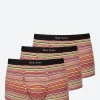 Outlet - Signature Stripe Low-Rise Boxer Briefs Three Pack Multi Undergarments