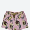 Sale - Sunflower Print Swim Shorts in Pink Swimwear