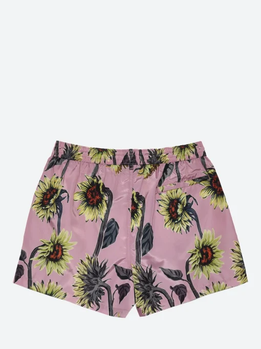 Sale - Sunflower Print Swim Shorts in Pink Swimwear