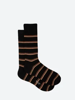 Best - Walter Stripe Socks in Black Socks