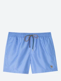 Fashion - Zebra Logo Swim Shorts in Blue Swimwear