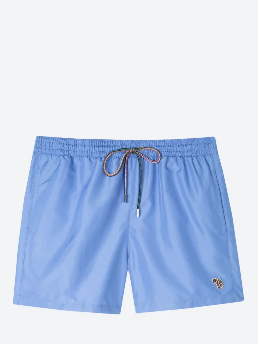 Fashion - Zebra Logo Swim Shorts in Blue Swimwear