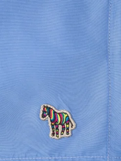 Fashion - Zebra Logo Swim Shorts in Blue Swimwear