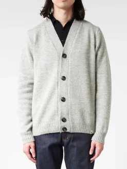 Discount - Makers Stitch Cardigan in Light Grey Knitwear