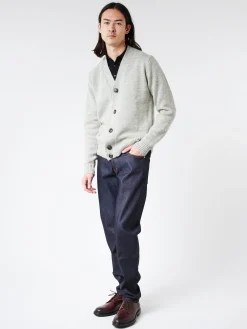 Discount - Makers Stitch Cardigan in Light Grey Knitwear