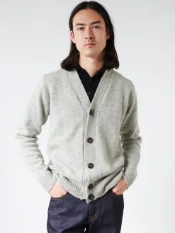 Discount - Makers Stitch Cardigan in Light Grey Knitwear