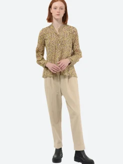 Hot Pomandere - 7178 Pleat Pant in Ice Women Pants
