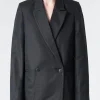 Best Pomandere - Double-Breasted Jacket in Black Women Outerwear | Blazers