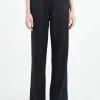 Online Pomandere - Flannel Pants in Black Women Pants