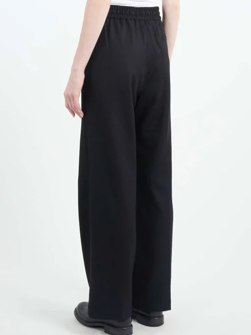 Online Pomandere - Flannel Pants in Black Women Pants
