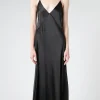 Fashion Pomandere - Long Dress in Black Women Overalls & Jumpsuits | Dresses