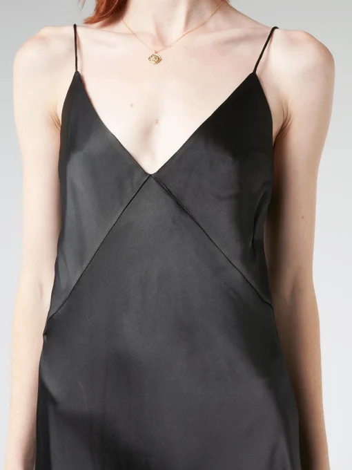 Fashion Pomandere - Long Dress in Black Women Overalls & Jumpsuits | Dresses