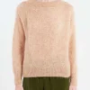 Online Pomandere - Mohair Crewneck Sweater in Magnolia Women Tops & Blouses | Knitwear