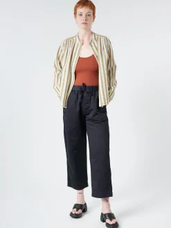 Hot Pomandere - Stripe Shirt in Pistachio Women Tops & Blouses | Button-Ups