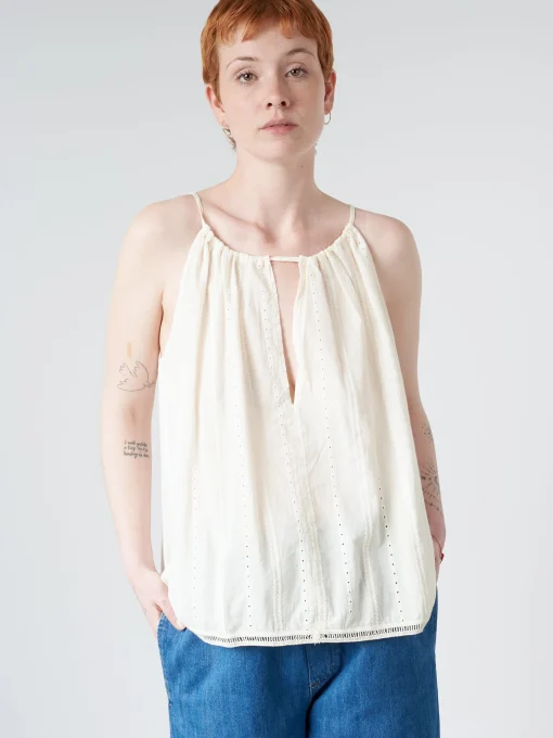 Discount Pomandere - Tank Top in Milk Women Tops & Blouses | Overalls & Jumpsuits