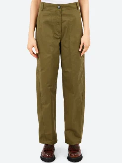 Sale Pomandere - Tapered Pants in Khaki Women Pants
