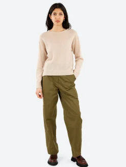 Sale Pomandere - Tapered Pants in Khaki Women Pants