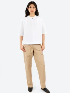 Online Pomandere - Tapered Pants in Sand Women Pants