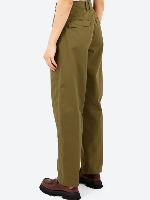 Sale Pomandere - Tapered Pants in Khaki Women Pants