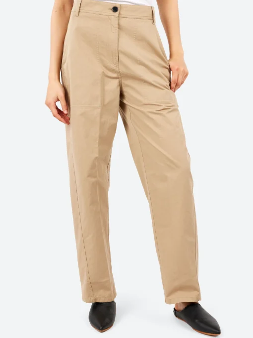 Online Pomandere - Tapered Pants in Sand Women Pants