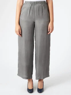 Online Pomandere - Wide Leg Pant in Carbon Women Pants