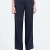 Clearance Pomandere - Wide Leg Trousers in Night Blue Women Pants | Overalls & Jumpsuits