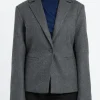 Sale Pomandere - Wool-Blend Flannel Jacket in Women Outerwear | Blazers