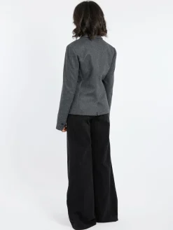 Sale Pomandere - Wool-Blend Flannel Jacket in Women Outerwear | Blazers