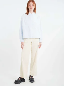 Fashion - Poplin Shirt in Sky Women Tops & Blouses | Button-Ups