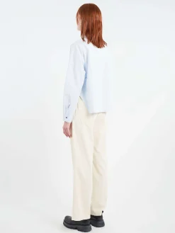 Fashion - Poplin Shirt in Sky Women Tops & Blouses | Button-Ups