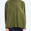 Sale - Silk Shirt in Sage Women Tops & Blouses | Button-Ups