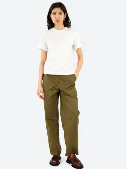 New - Unevenely-Dyed Cotton Jersey T-Shirt in Milk Women Tops & Blouses | T-Shirts
