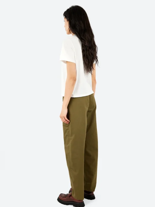 New - Unevenely-Dyed Cotton Jersey T-Shirt in Milk Women Tops & Blouses | T-Shirts