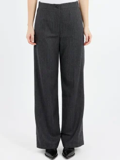 Online - Wide Leg Trousers in Anthracite Women Pants | Overalls & Jumpsuits