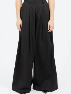 New - Wide Leg Trousers in Black Women Pants