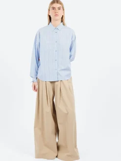 Fashion - Wide Leg Trousers in Sand Women Pants