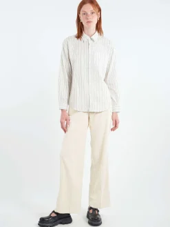 Discount - Wide Leg Trousers in Ivory Women Pants