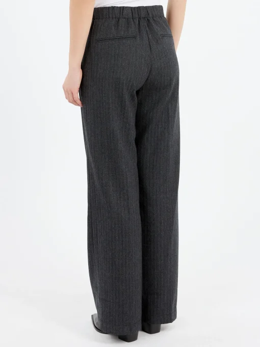 Online - Wide Leg Trousers in Anthracite Women Pants | Overalls & Jumpsuits