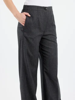 Online - Wide Leg Trousers in Anthracite Women Pants | Overalls & Jumpsuits