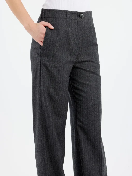 Online - Wide Leg Trousers in Anthracite Women Pants | Overalls & Jumpsuits