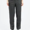 Hot - Wool Blend Pants in Anthracite Women Pants