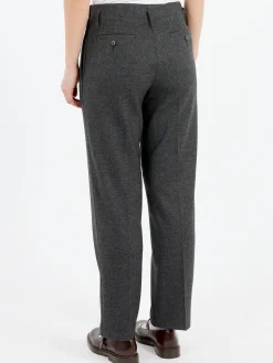 Hot - Wool Blend Pants in Anthracite Women Pants