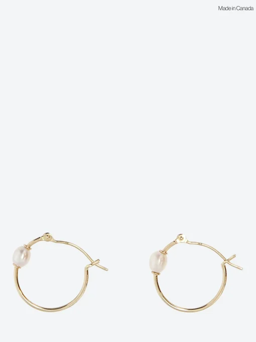 Clearance - Keshi Pearl Small Hoop Earrings in Women Jewelry | Belts