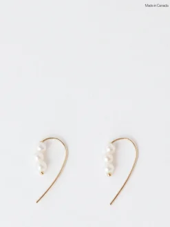 Fashion - Triple Baby Pearl Hook Earrings Women Jewelry | Belts