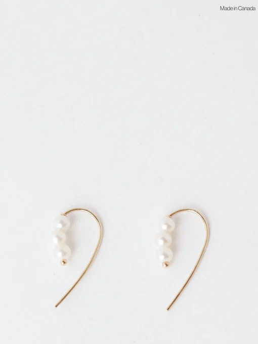 Fashion - Triple Baby Pearl Hook Earrings Women Jewelry | Belts