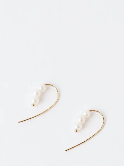 Fashion - Triple Baby Pearl Hook Earrings Women Jewelry | Belts