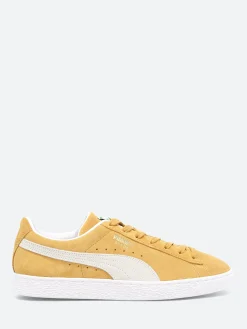 Fashion - Suede Classic XXI in Honey Mustard and White Sneakers