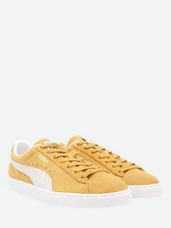Fashion - Suede Classic XXI in Honey Mustard and White Sneakers