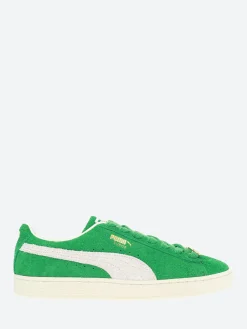 Online - Suede Fat Lace in Green and White Sneakers